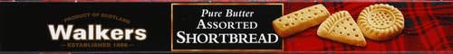 Walkers Shortbread Assorted Shortbread Cookies, Pure Butter Shortbread Cookies, 8.8 Oz Box