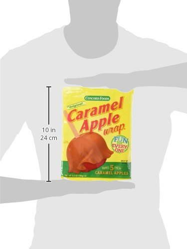 Concord Confections Caramel Apple Wrap, 5 Count