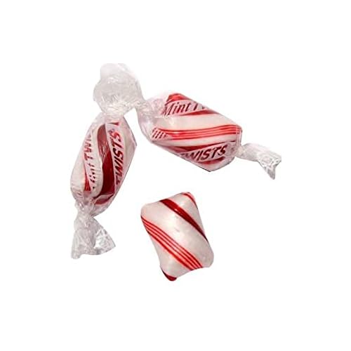 BLholife Peppermint Mint Candy Twists - Individually Wrapped - 2 Pounds - Red & White