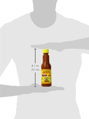 El Yucateco Achiote Liquid Seasoning, 10 Fl Oz, Authentic Mexican Flavor, Ideal for Cooking and Marinades