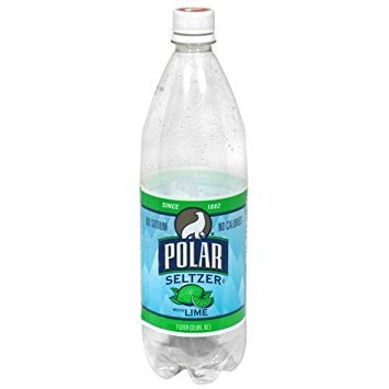 Polar Seltzer Lime Seltzer Water - Case of 12 - 33.8 fl oz Cans