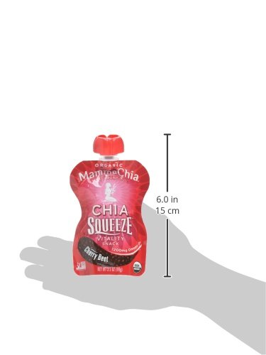 Mamma Chia Squeeze Vitality Snack, Cherry Beet, 3.5 Ounce (Pack Of 8)