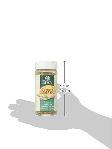 Organic Seaweed Gomasio - Sesame Seeds Seaweed & Sea Salt 3.5 Ounce (100 Grams) Jar