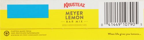 Krusteaz Meyer Lemon Bar Mix, Made with Real Lemons, 19.35 oz Box (Pack of 4)