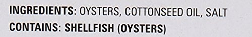 GEISHA Smoked Oysters in Cottonseed Oil, 3.75 oz - Pack of 1, Model 601