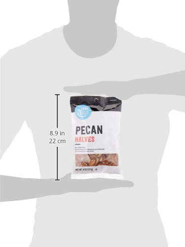 large online retailer Brand - Happy Belly Pecan Halves  No Added Salt  8 ounce (Pack of 1)