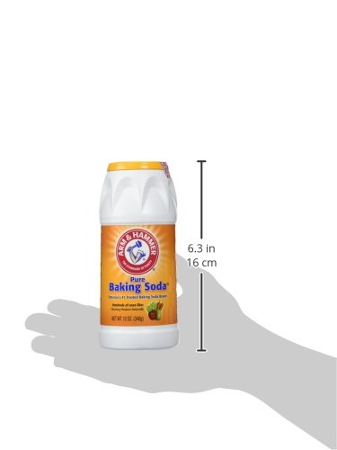 Arm & Hammer Pure Baking Soda Shaker, 12 Oz (Pack of 2) - Versatile Baking & Cleaning Essential