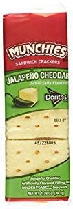 Munchies Jalapeno Cheddar Sandwich Crackers 1.38 Oz 8 Count