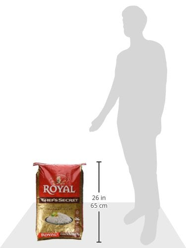 Royal Chef's Secret Extra Long Grain Basmati Rice, 40 Pound Pack - Premium Quality, Aromatic, Perfect for Cooking and Meal Prep