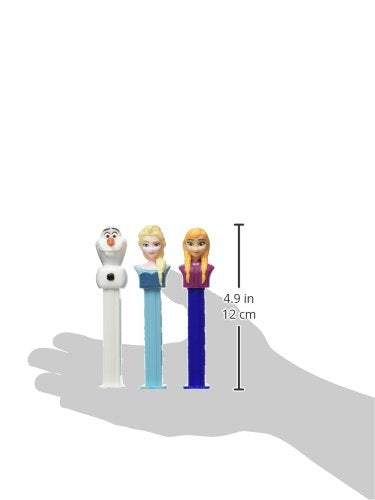 Pez Candy Disney Frozen Rolls & Dispenser Bundle - Set Of 3 Characters (Ann, Elsa And Olaf),Multi-Colored