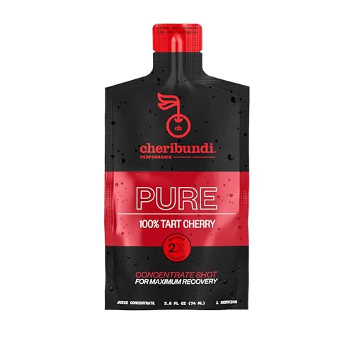 Cheribundi 100% Tart Cherry Juice Pure Concentrate - 100 Calories, 0 Sugar, 0 Preservatives, Non-Gmo, (Pack Of 6)