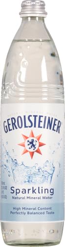 GEROLSTEINER NATURAL SPRK MINERAL WATER GLASS BOTTLE 1 CT 25.3 OZ - 0075502386671