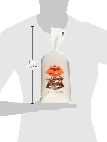 Guong Hawaii White Sea Salt - 2lb Bag, Premium Natural Seasoning, 32 Ounce
