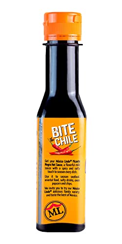 Mexico Lindo Picante Negra Hot Sauce Display, 5 fl oz, Pack of 3