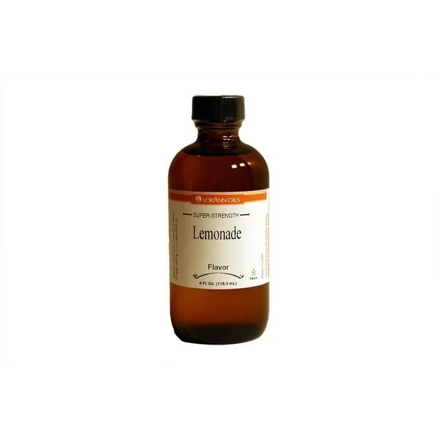 LorAnn Lemonade SS Flavor, 4 oz Bottle, Brown, Ideal for Baking and Confectionery