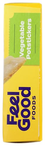 Feel Good Foods Vegetable Potstickers 10oz Frozen Dumplings with Tamari Dipping Sauce, Gluten Free