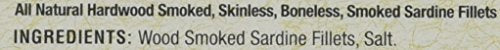 Bar Harbor Wild Smoked Sardine Fillets, 6.7 oz (Pack of 12), Model BH00157, Skinless and Boneless, Sardine Color