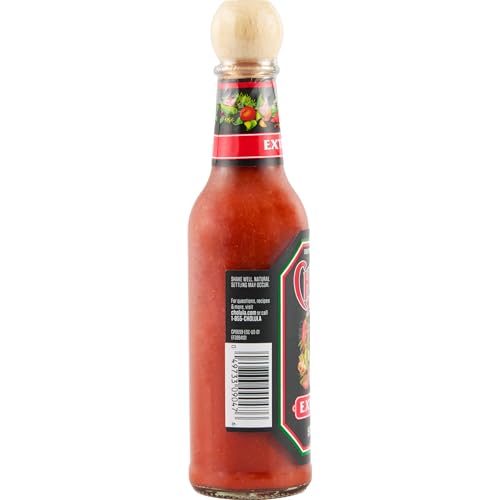 Cholula Hot Sauce, Extra Hot, Product of Mexico, Blend of Arbol & Piquin Peppers for Bringing Extra Hot Heat to Tacos, Eggs, Piz