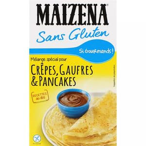 Maizena Preparation Sans Gluten Crepes, Gaufres, Pancakes 510g (Maizena Free Gluten Mix for Crepes, Waffles & Pancakes 510g)