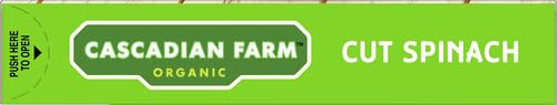 Cascadian Farm Organic Cut Spinach, Frozen Vegetables, Non-GMO, 10 oz