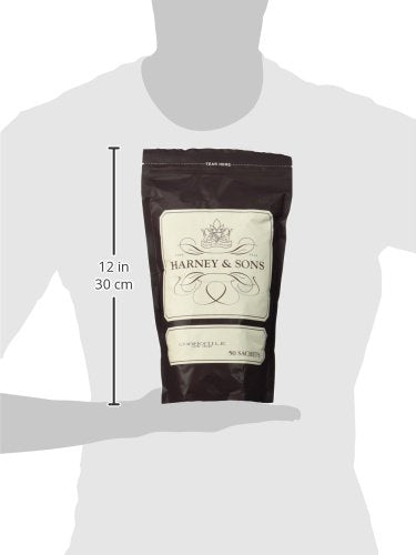 Harney & Sons Chamomile Herbal Tea Sachets - Caffeine-Free, 50 Count Pack