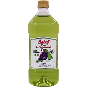 Sadaf Grapeseed Oil - Healthy Cooking Oil - High Smoking Point - 50.7 Fl oz - Green