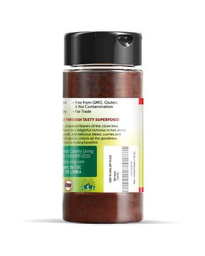 Coconut Country Living Organic Ground Cloves Powder, Fair Trade, 1.59 oz Glass Bottle