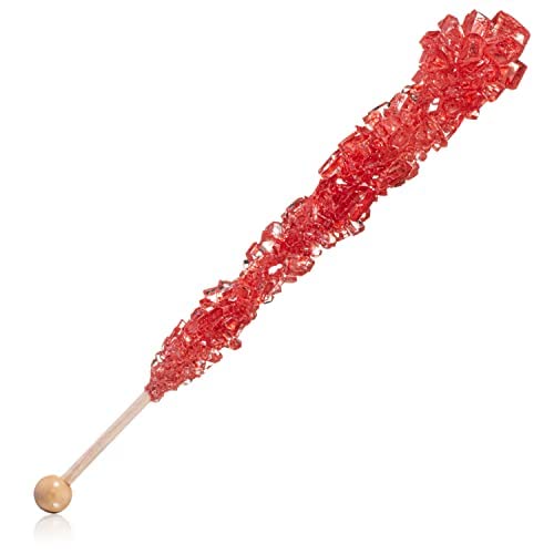 Valentine'S Day Rock Candy Crystal Sticks - 10 Indiv. Wrapped - Red & Pink