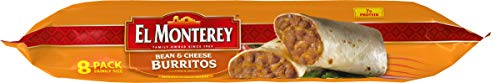 El Monterey Bean and Cheese Burritos, 8 Pack