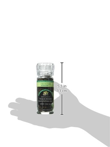 Frontier Natural Products Peppercorns, Og, Black, Tlch, 1.76-Ounce (Pack Of 3)