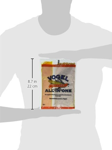 Vogel Popcorn All-in-One Coconut Oil Buttery Flavored Popcorn, 8oz, Pack of 36, Model NT0008