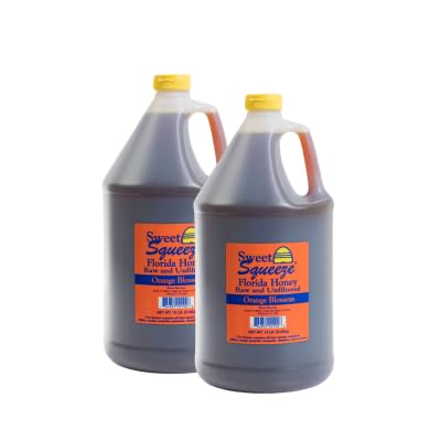 Buzzn Bee Raw Florida Honey - Unpasteurized and Unfiltered (Orange Blossom, 12 Pound (Pack of 2))