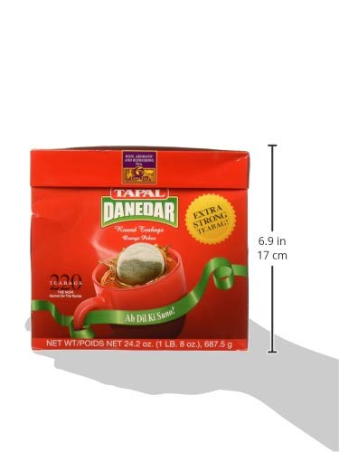 Tapal Danedar 2 Cup Round Tea Bags 220Ct, (687.5G)