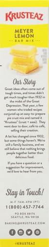 Krusteaz Meyer Lemon Bar Mix, Made with Real Lemons, 19.35 oz Box (Pack of 4)