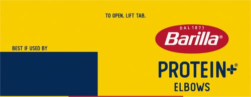 Barilla Protein+ Elbows Pasta, 14.5 Oz (Pack of 4)