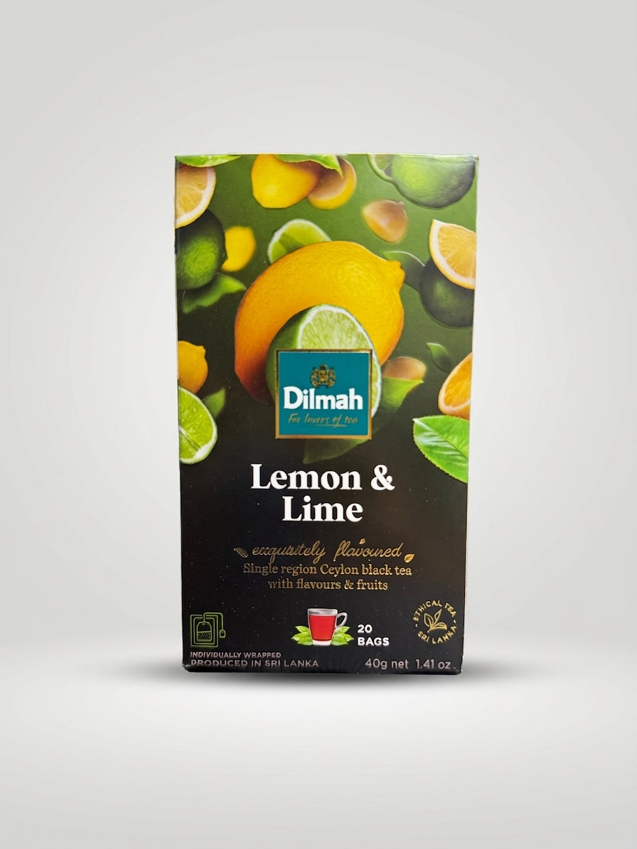 Dilmah Lemon & Lime Tea 40g (20 Bags) - Ceylon Black Tea
