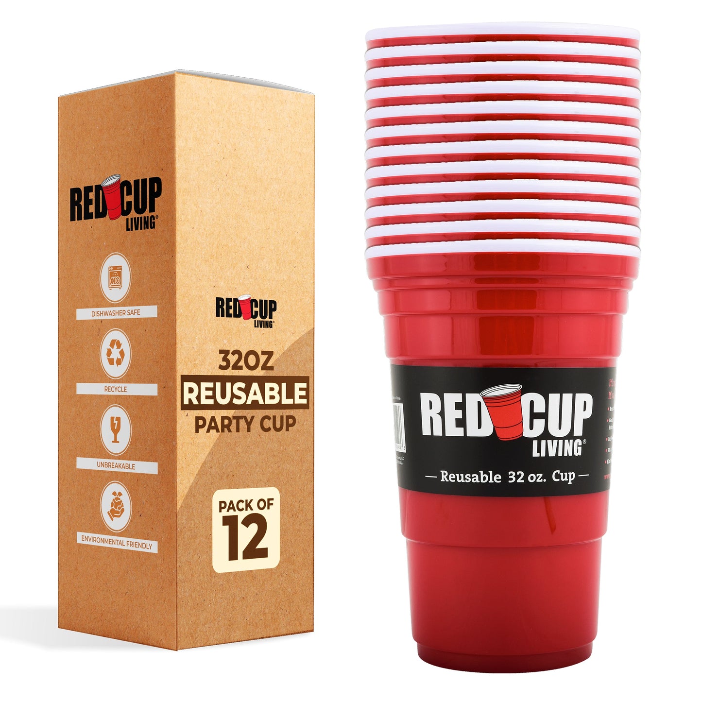 32oz Reusable Party Cup – Unbreakable & BPA-Free