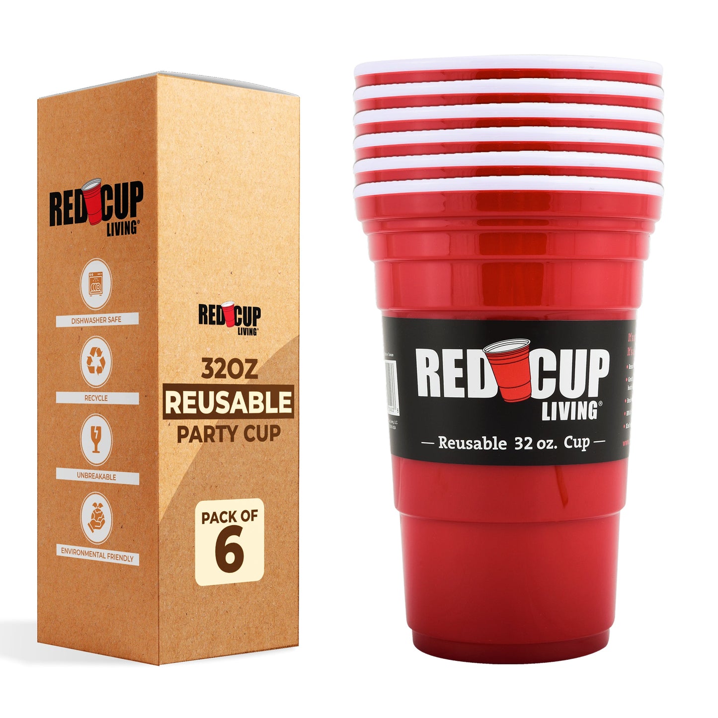 32oz Reusable Party Cup – Unbreakable & BPA-Free