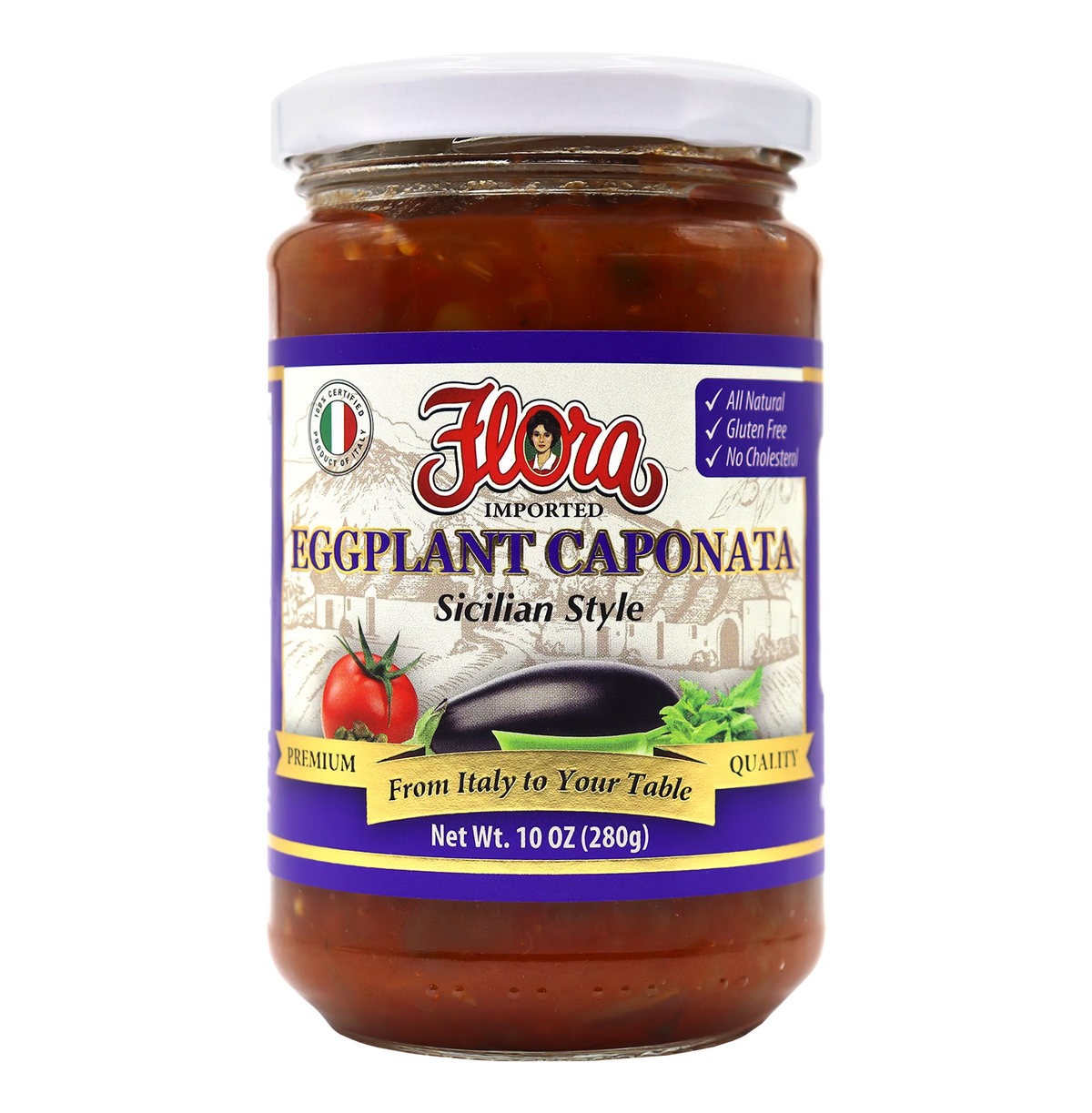 Eggplant Caponata - Sicilian Style - 10 oz