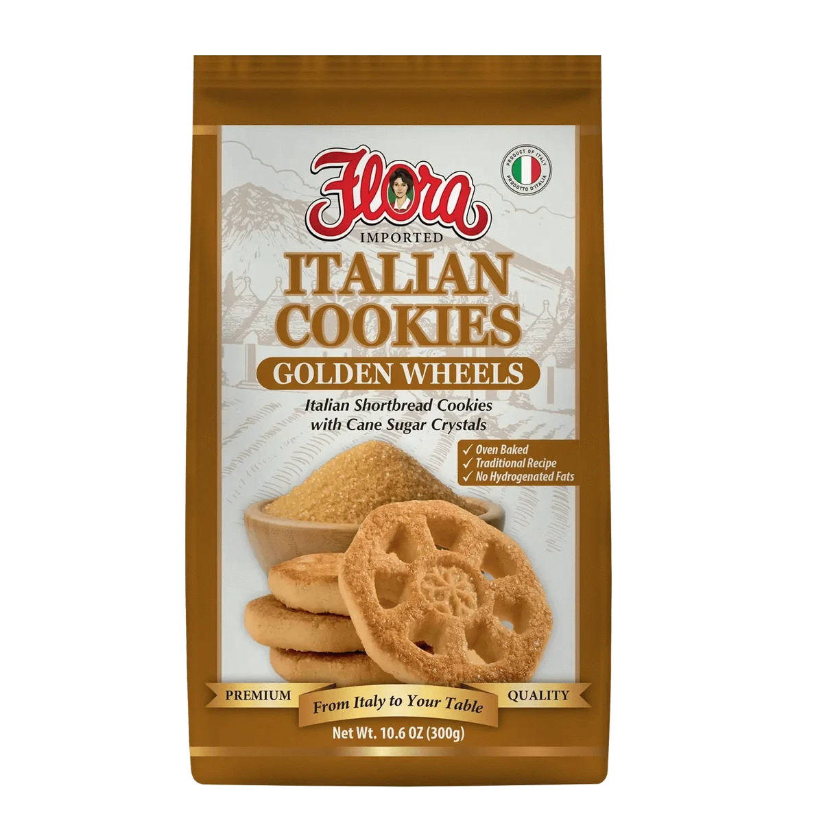 Golden Wheels - Italian Shortbread Cookies - 10.6 oz