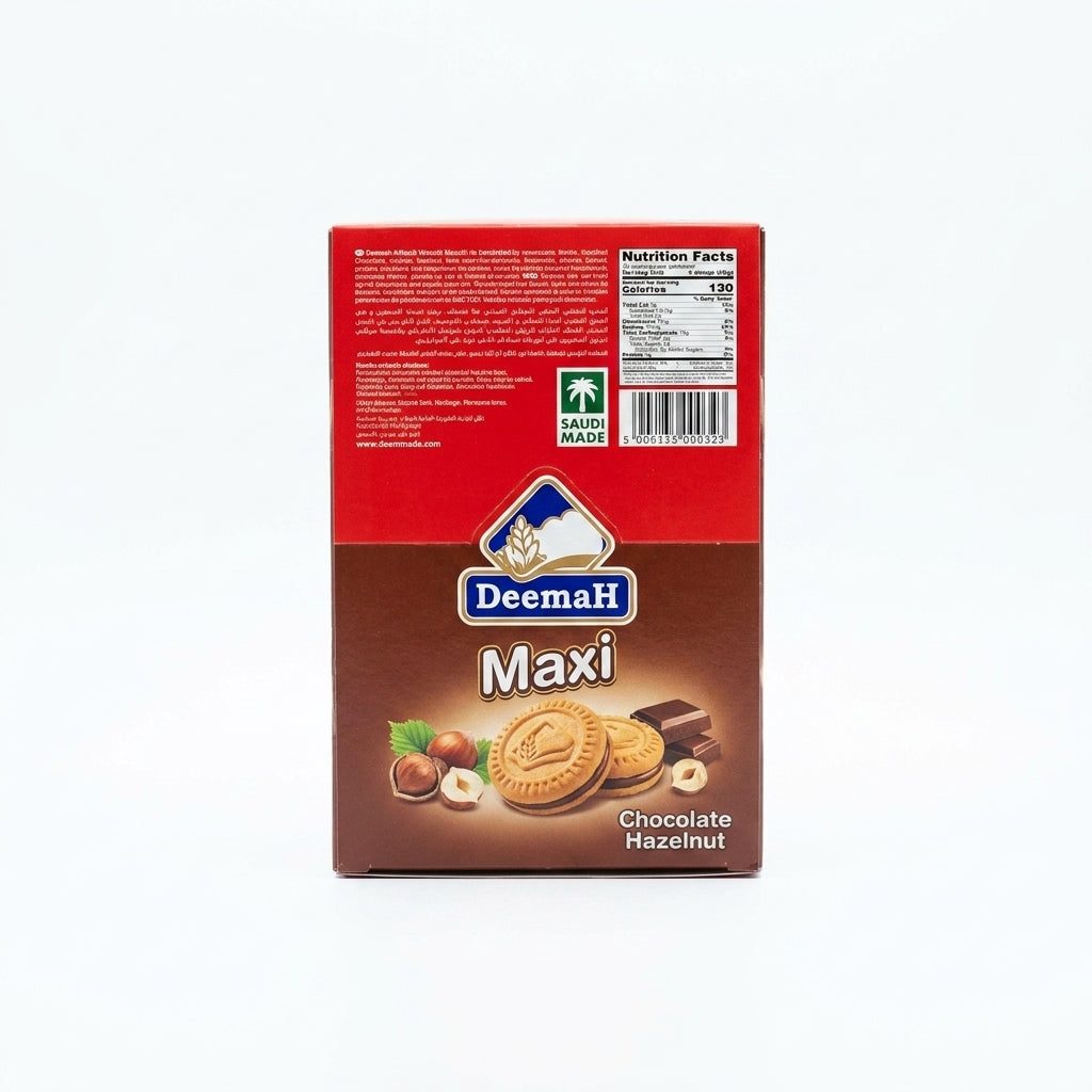 Deemah Digestive Biscuits 400g - Fiber-Rich Wheat Cookies