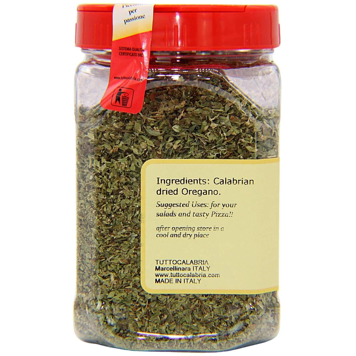 TuttoCalabria Dried Calabrian Oregano Shaker (Large) 2.8 oz (80g)