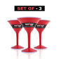 Redcupliving 12oz Reusable Cocktail Cups | BPA-Free Double-Wall Red Drinkware