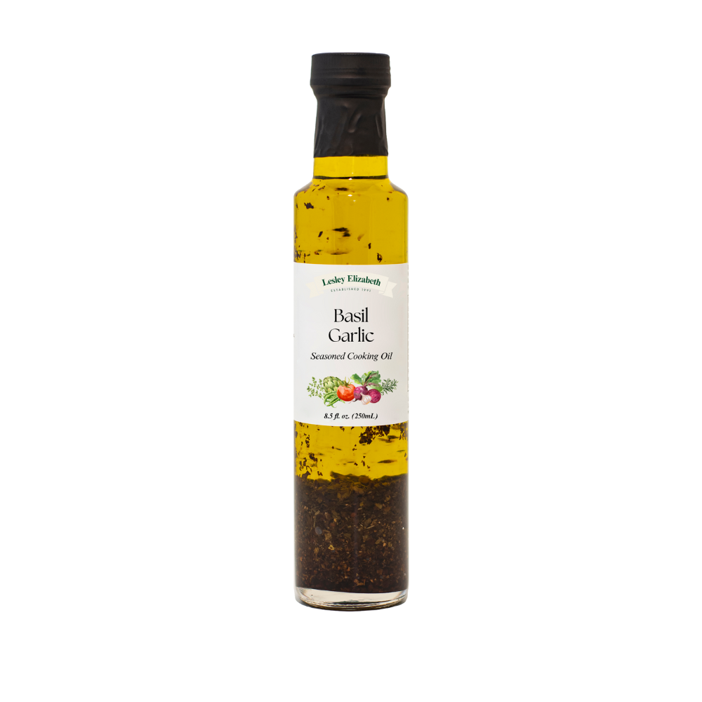 Basil & Garlic Seasoned Cooking Oil, Dorica (250ml)