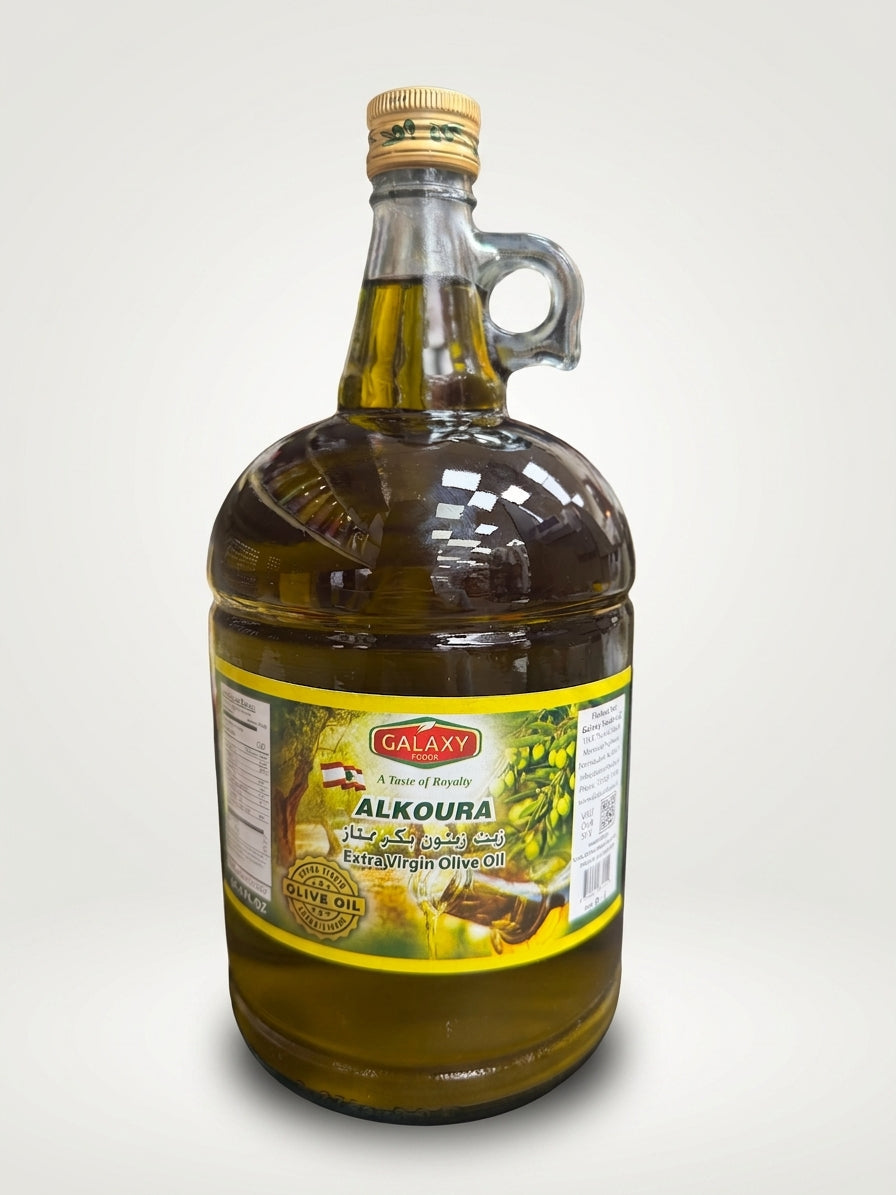 Galaxy Alkoura Extra Virgin Olive Oil 96.4 fl oz - Premium Lebanese EVOO