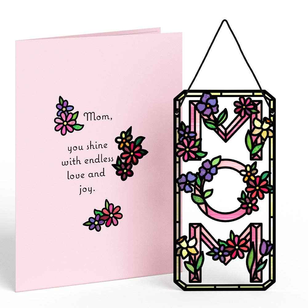 5x7" Floral Mom Suncatcher Card