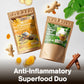 Turmeric & Moringa Wellness Duo – Turmeric Ginger Cinnamon Tea & Moringa Leaf Tea Bags for Daily Balance