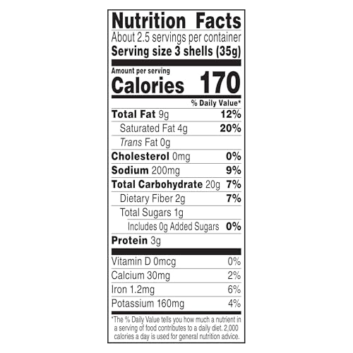 Ortega Cauliflower And Corn Taco Shells, 3.3 Ounce, 8 Shells (Pack Of 6)