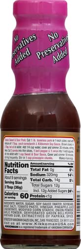 Kikkoman Sweet & Sour Sauce, 12 oz