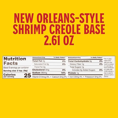 Louisiana New Orleans Style Shrimp Creole Base, 2.61oz (Pack of 6) - Classic New Orleans Flavor - Bring the Taste of Louisiana H